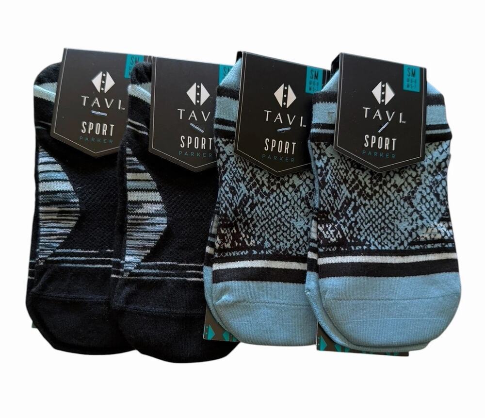 TAVI Sport Sock Bundle 4 Pair Small Parker Breezy Racer Ultra Lite Arch Support